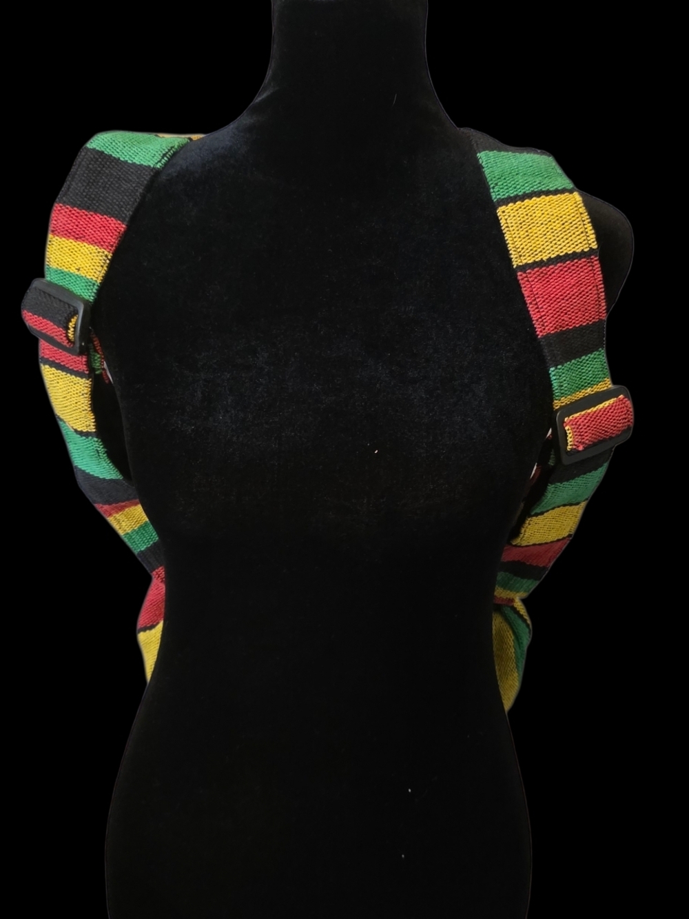 🇯🇲90s Rasta Colors Cotton Backpack - Picture 5 of 8